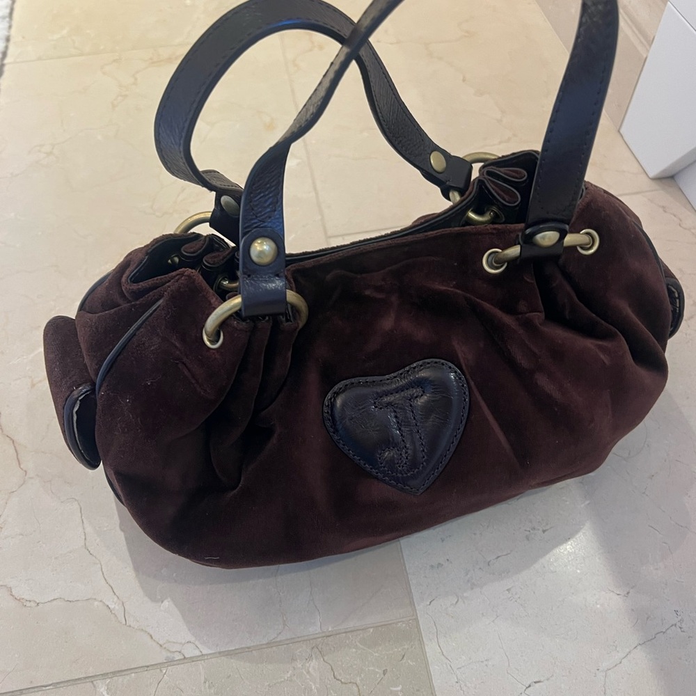 Juicy Couture Vintage Black and Pink Shoulder Bag - Picture 2 of 4